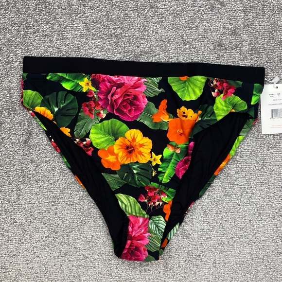 Andie The Banded Cheeky Bottom Medium Multi Tropical Floral Swim AB330-TFLR-M - Picture 1 of 10
